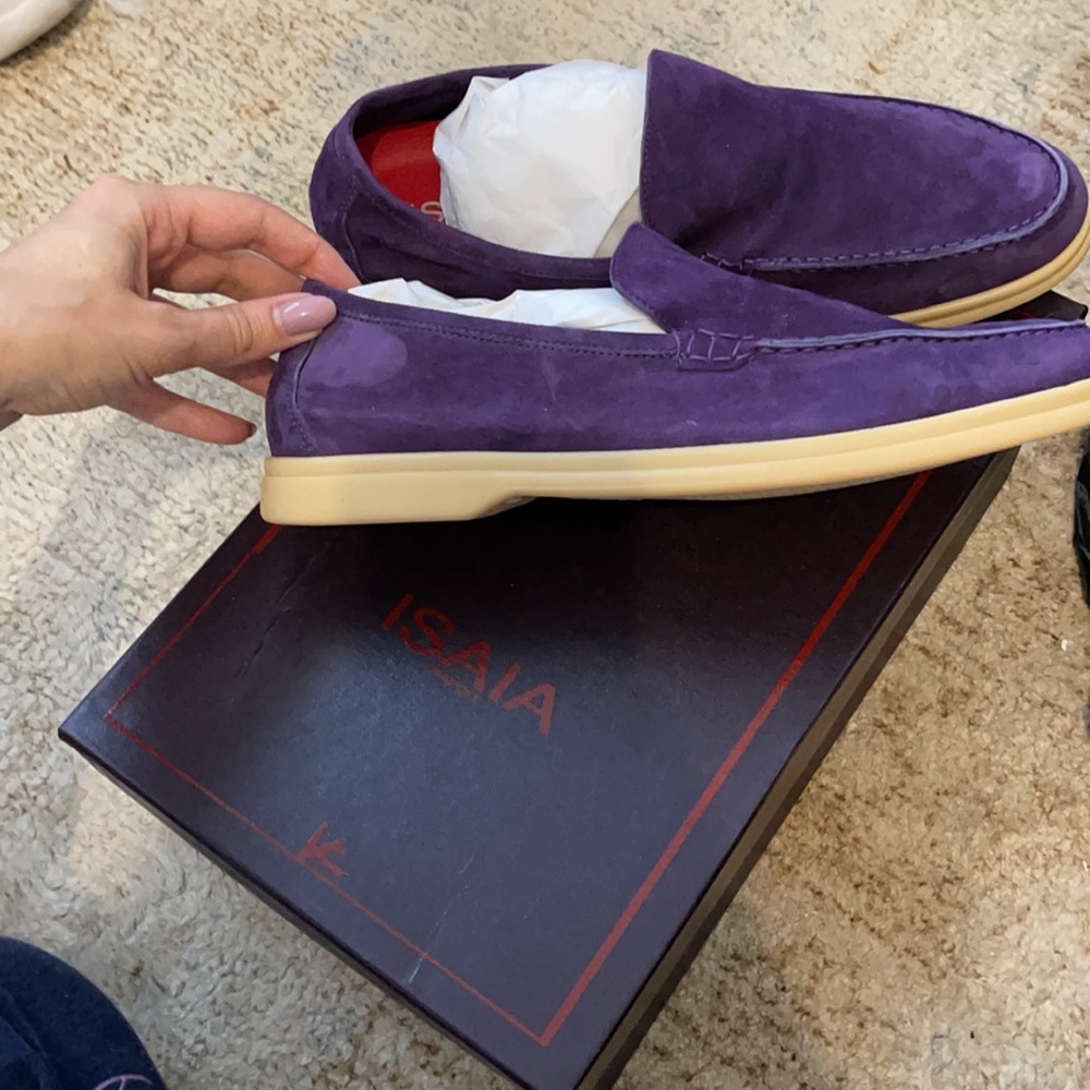 Isaia size 42 Leather Italy